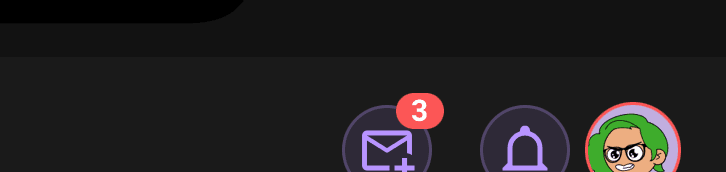 The envelope on Home pulses and shows a badge when new plans arrive