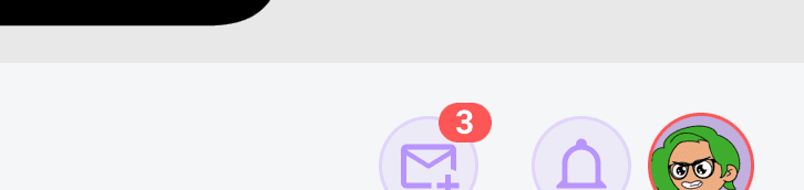 The envelope on Home pulses and shows a badge when new plans arrive