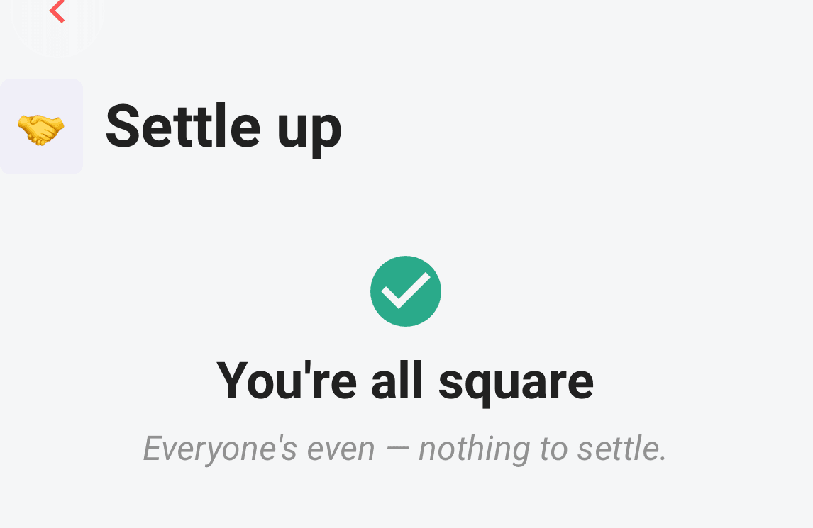 The all-square state — a green check and nothing left to do