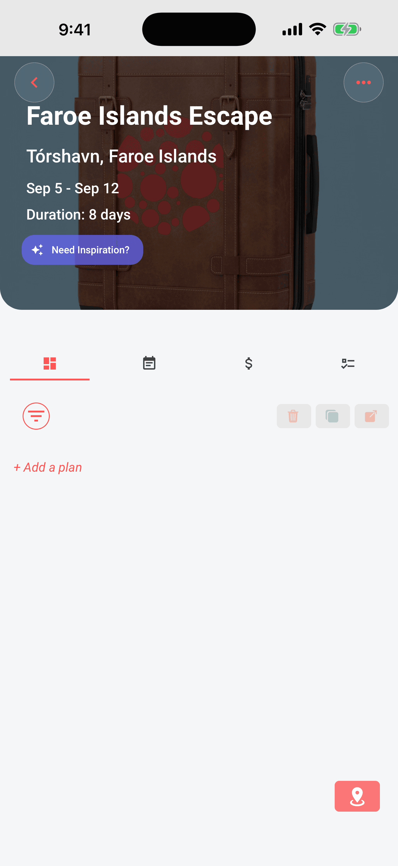 The default trip image, shown when no destination photo is available