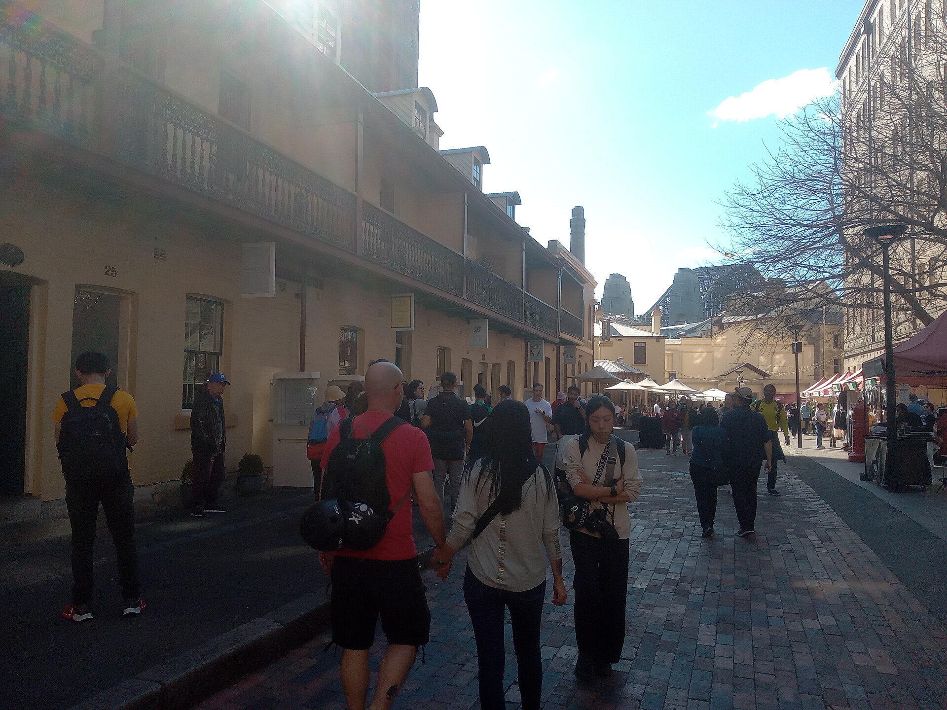 Street scene in the rocks district of Sydney.jpg