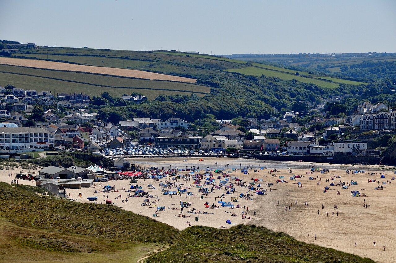 Perranporth , Perran Beach ^ Coastal Town - geograph.org.uk - 2510950