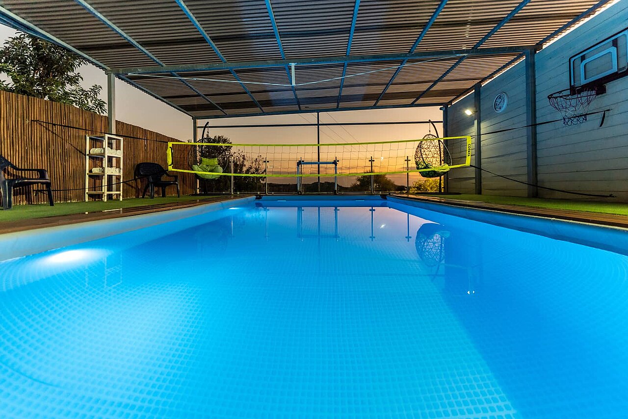 King Solomon Villa heated covered pool, Avdon, Israel