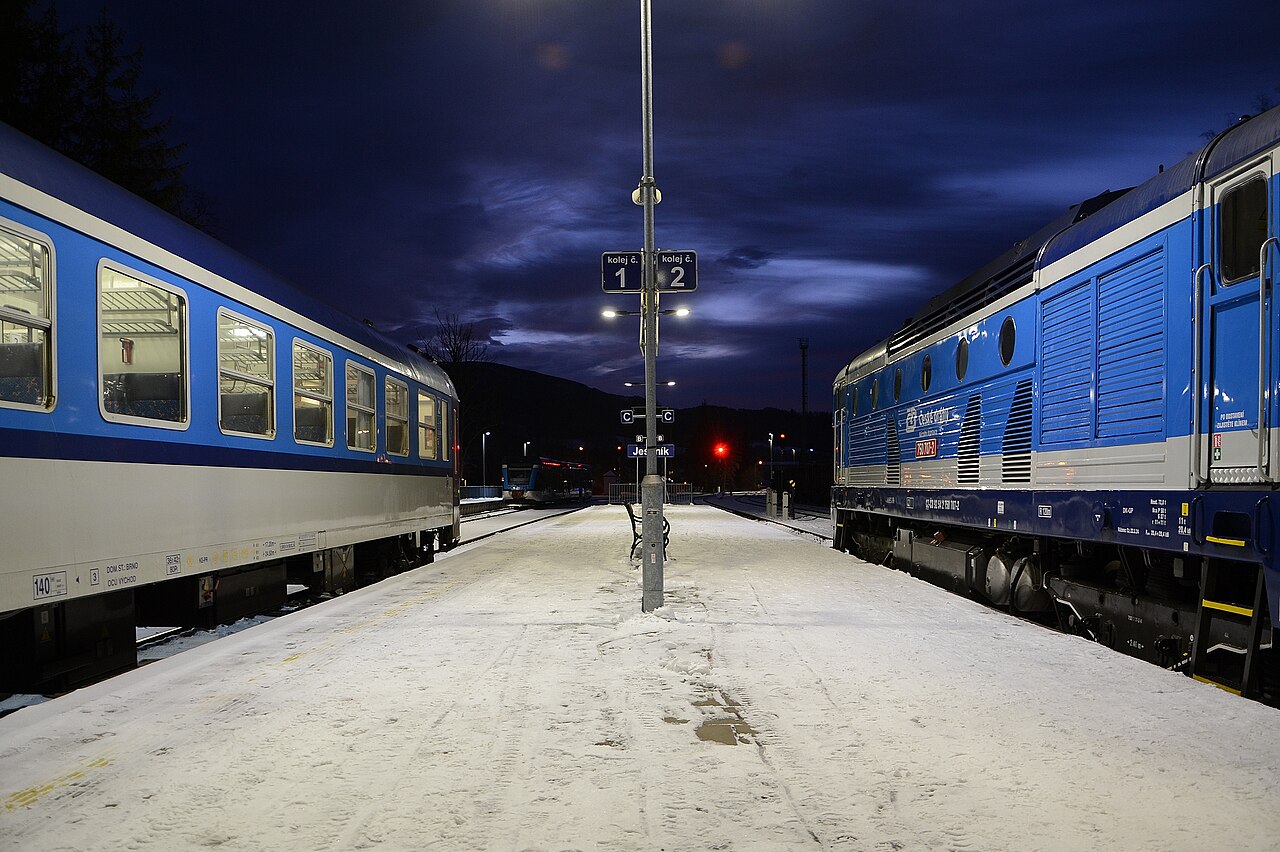 Jeseník train station 2025.01