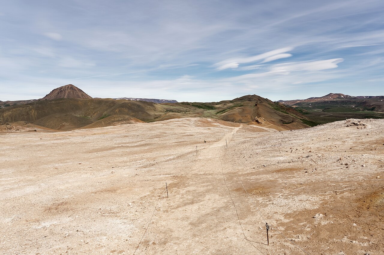 Hiking trail at Námafjall Mountain, Iceland, 1137 1368