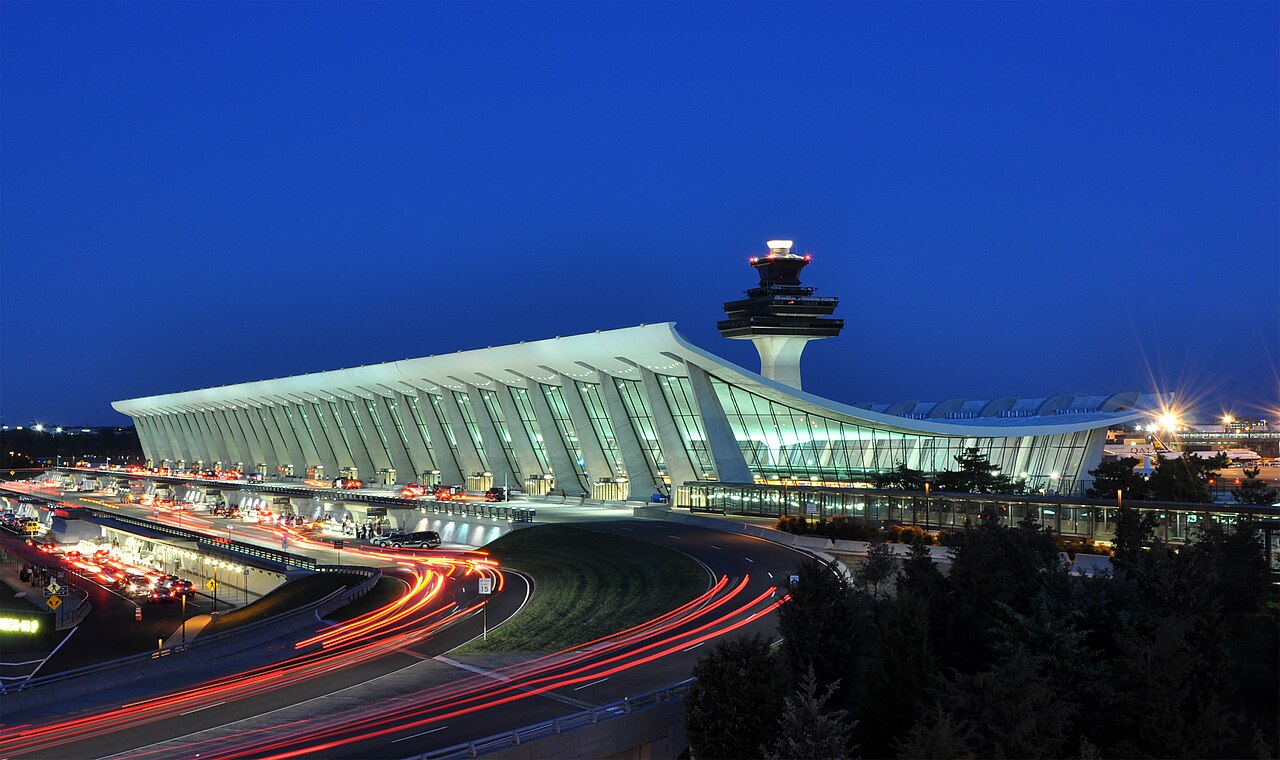 Washington Dulles International Airport at Dusk