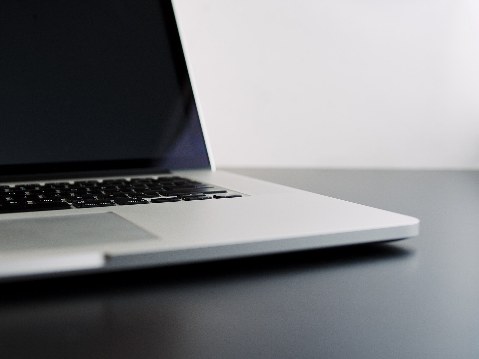 A close view of an open laptop