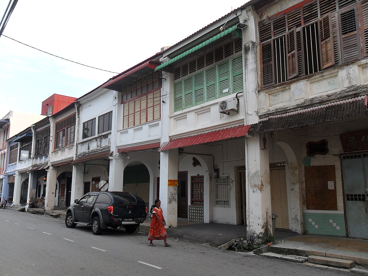 Str of George Town, Penang, Malaysia.