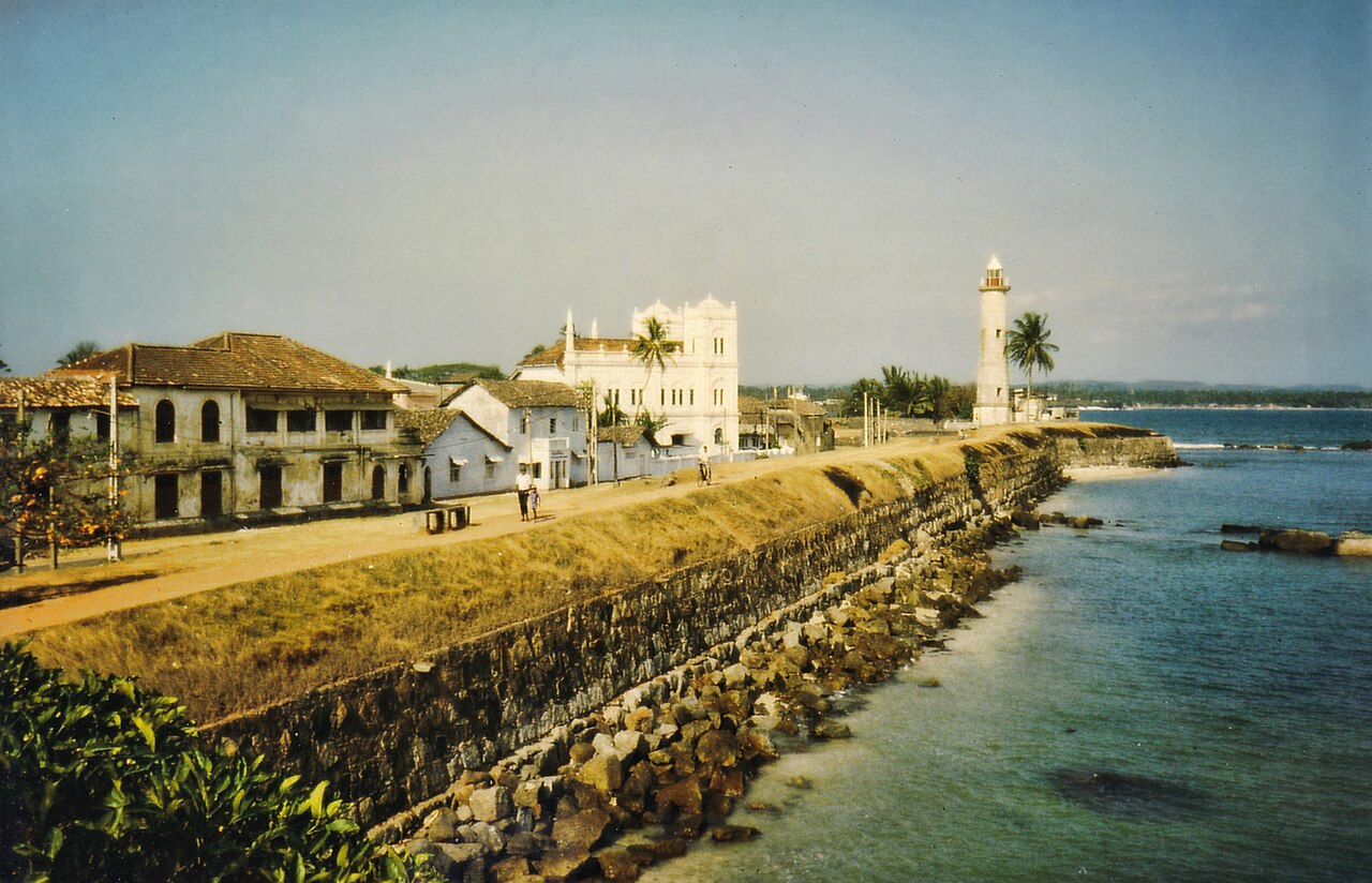 Galle Fort wall and lighthouse