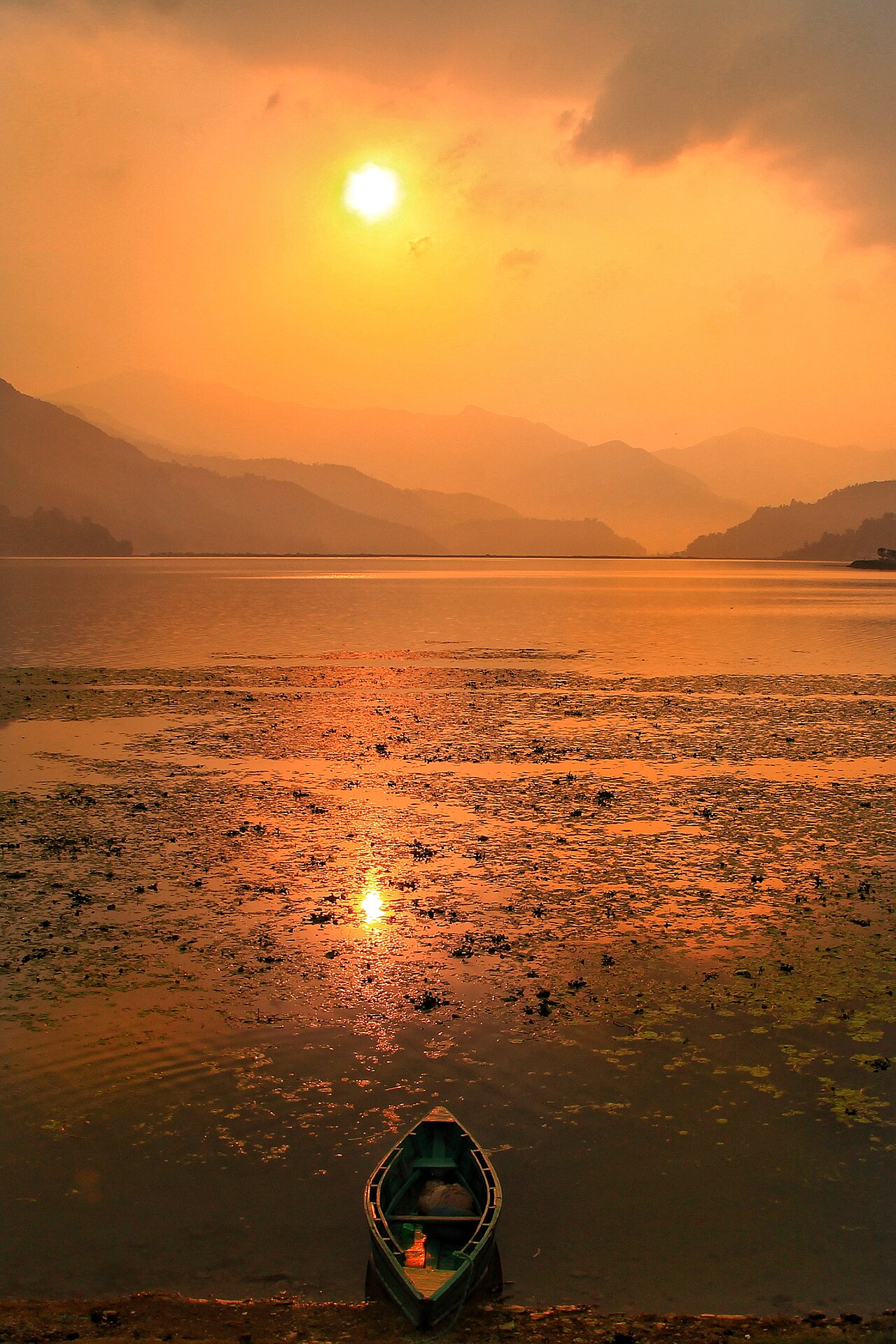 Sunset over Phewa Lake 2