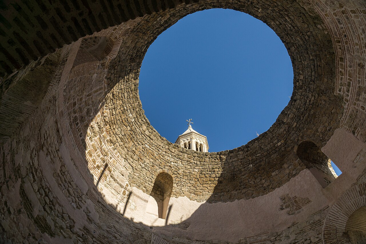 Split Cathedral Bell Tower From The Vestibule - Split
