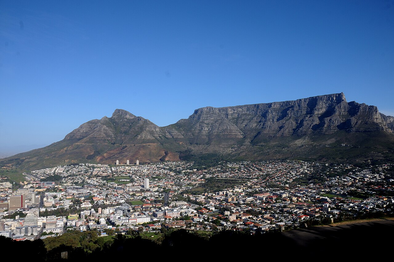 CT - Table Mountain and Cape Town cityscape, South Africa, 2017
