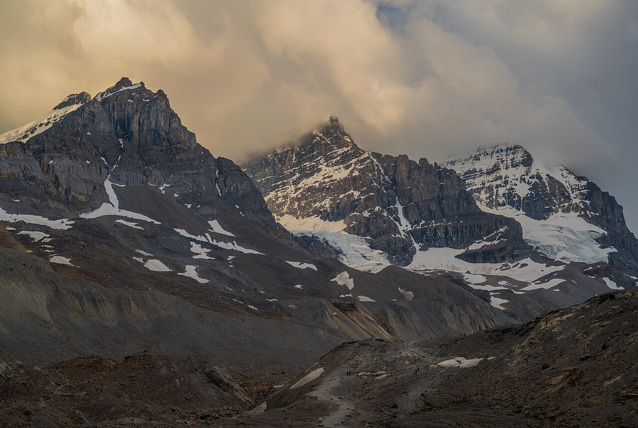 Mount Andromeda at dusk, Jasper National Park, Alberta, Canada