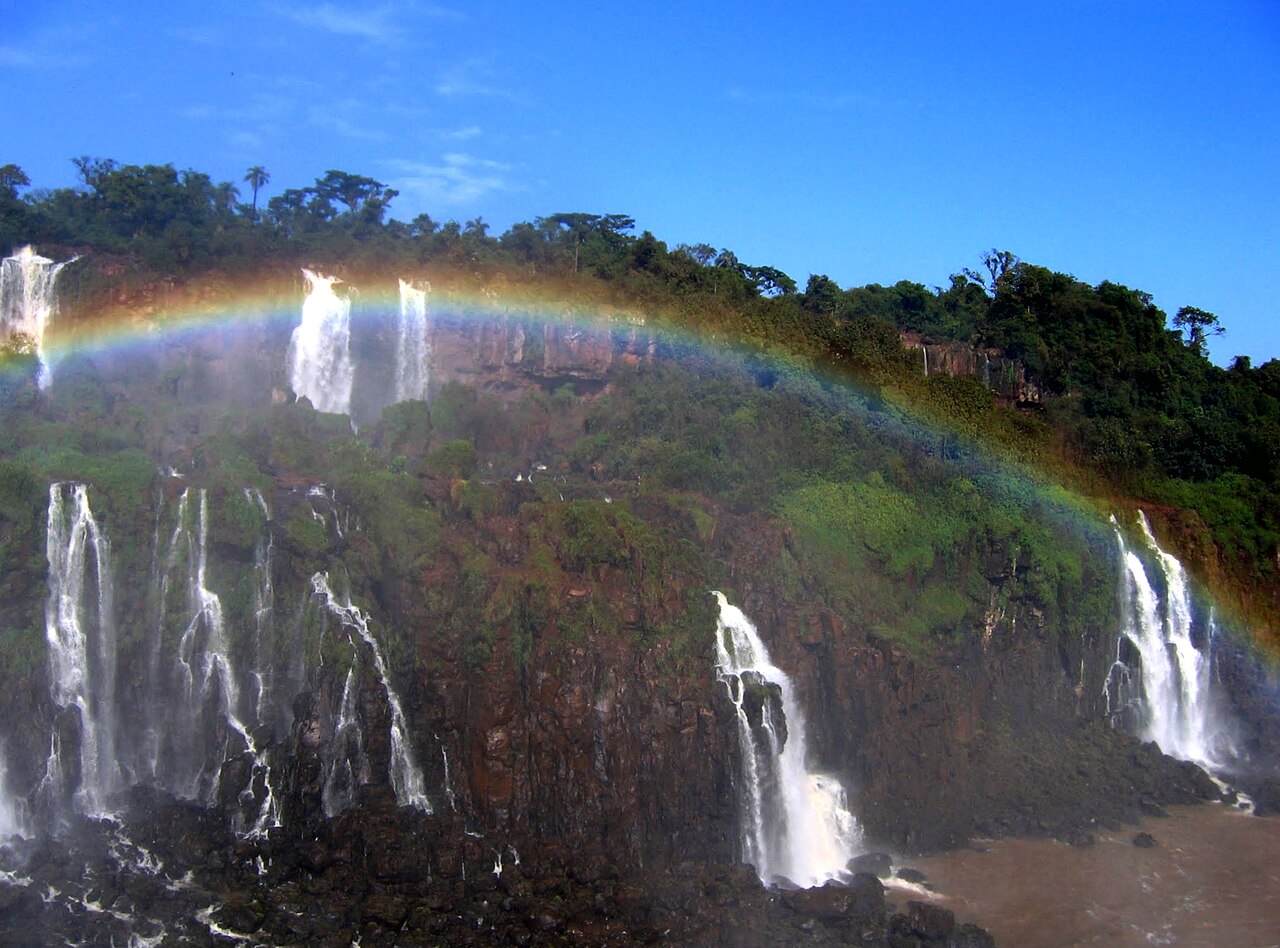 Rainbows at Iguazu Falls frrom Argentina